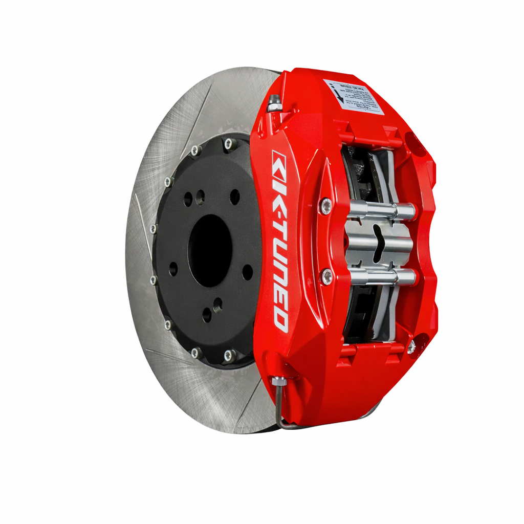 K-Tuned 12-15 Civic Si Red 6 Piston Caliper 2 Piece 330x32 Rotors Big Brake Kit